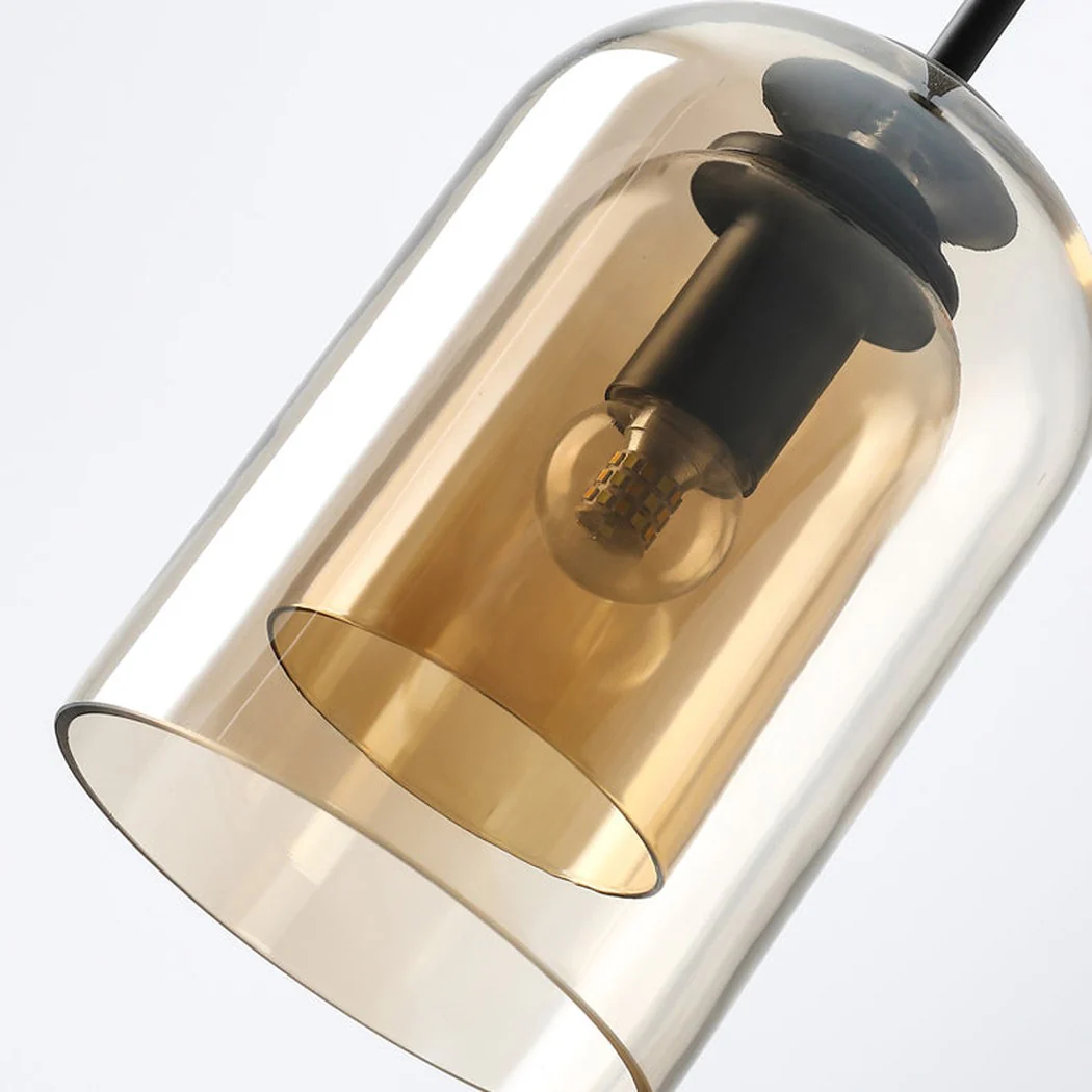 Harper Double Glass Shade Modern Minimalist Pendant Light - Image 3