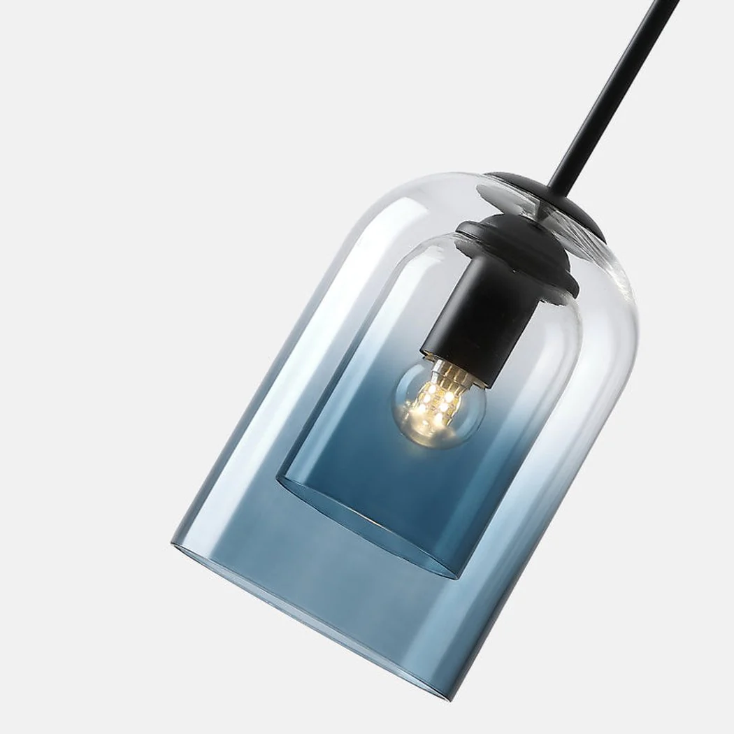 Harper Double Glass Shade Modern Minimalist Pendant Light - Image 6