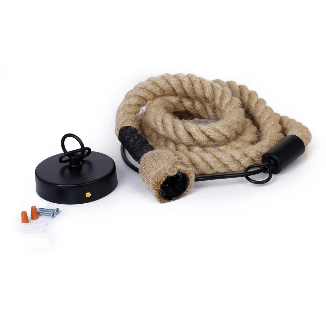 Hemp / Hessian Nautical Rope Pendant Light - Image 10