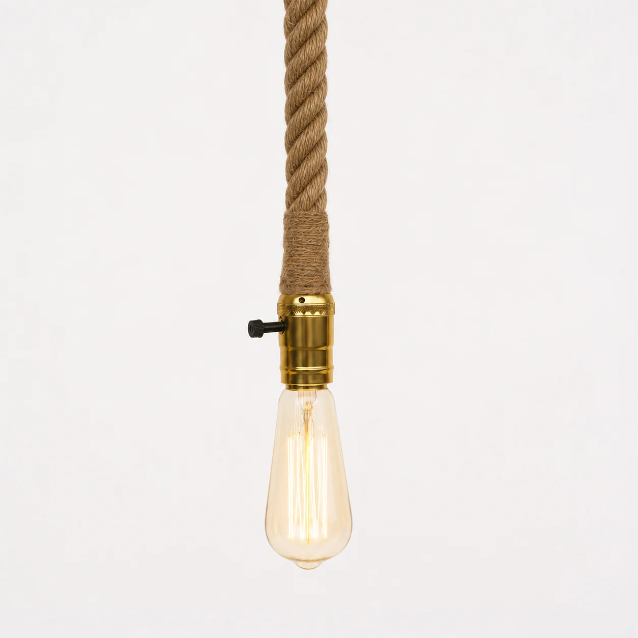 Hemp / Hessian Nautical Rope Pendant Light - Image 5