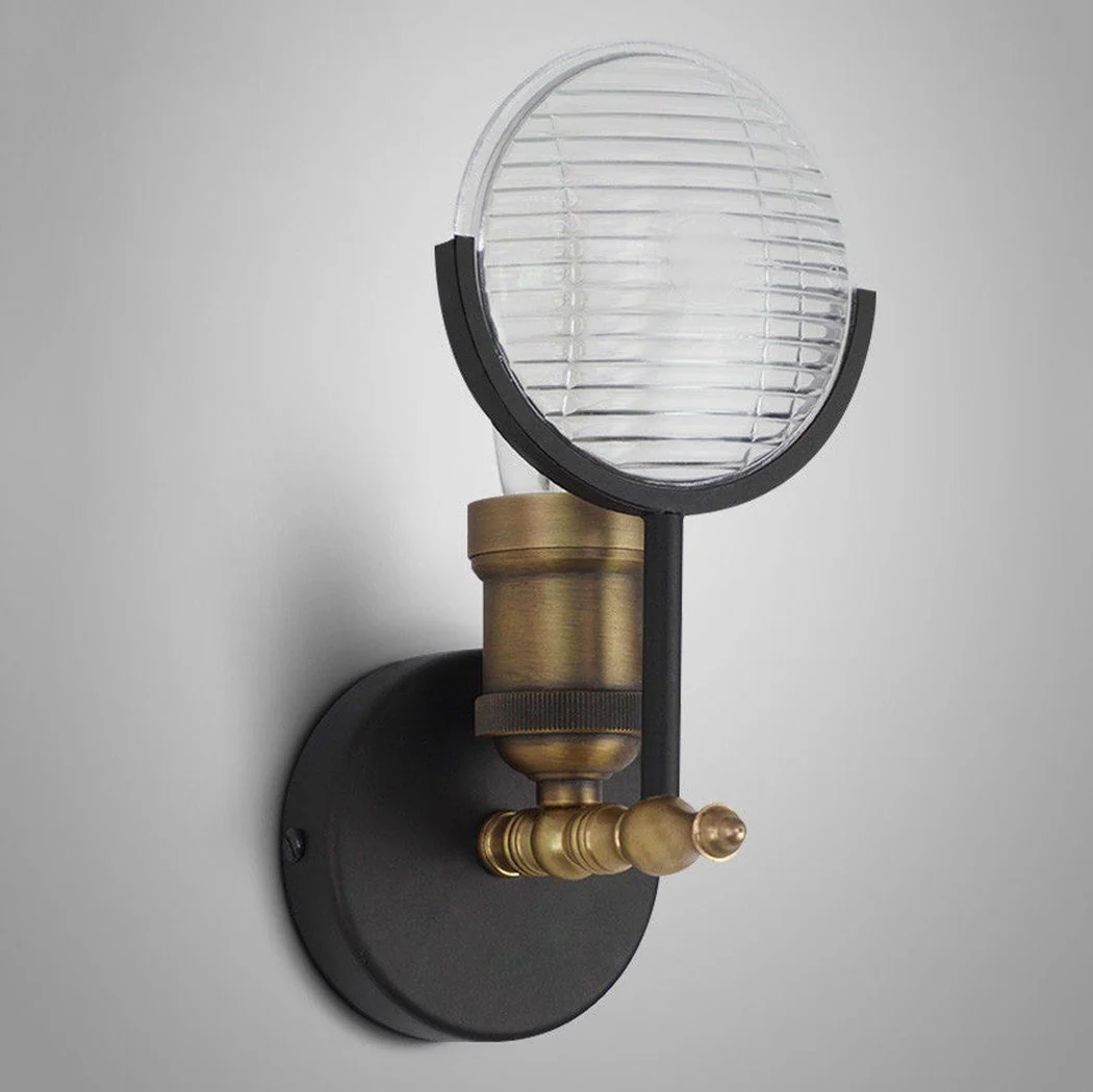 Huberman Fresnel Lens Brass Fitting Wall Light - Image 2