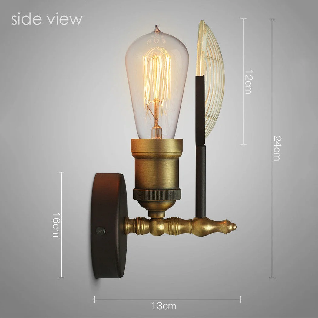Huberman Fresnel Lens Brass Fitting Wall Light - Image 3