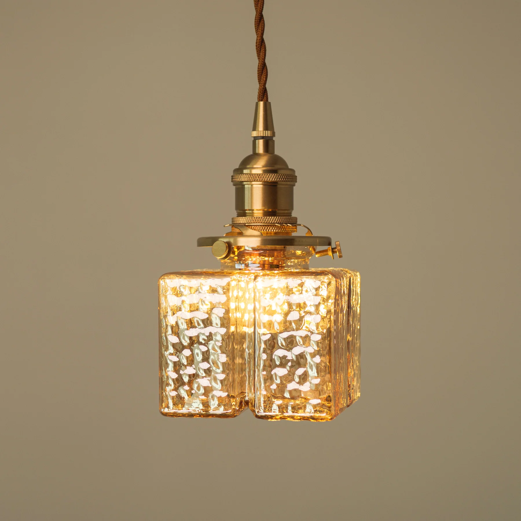 Hubert Glass Art Deco Pendant Light