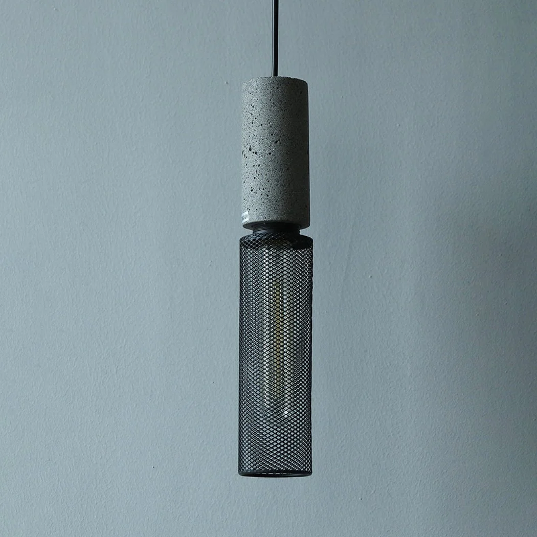 Ilford Concrete Minimalist Line Industrial Pendant Light - Image 4