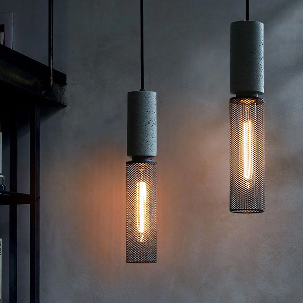Ilford Concrete Minimalist Line Industrial Pendant Light - Image 5
