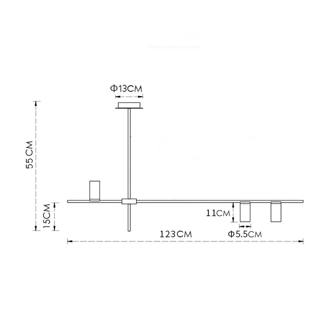 Ilili Minimalist Kitchen Island Line Pendant Light - Image 11