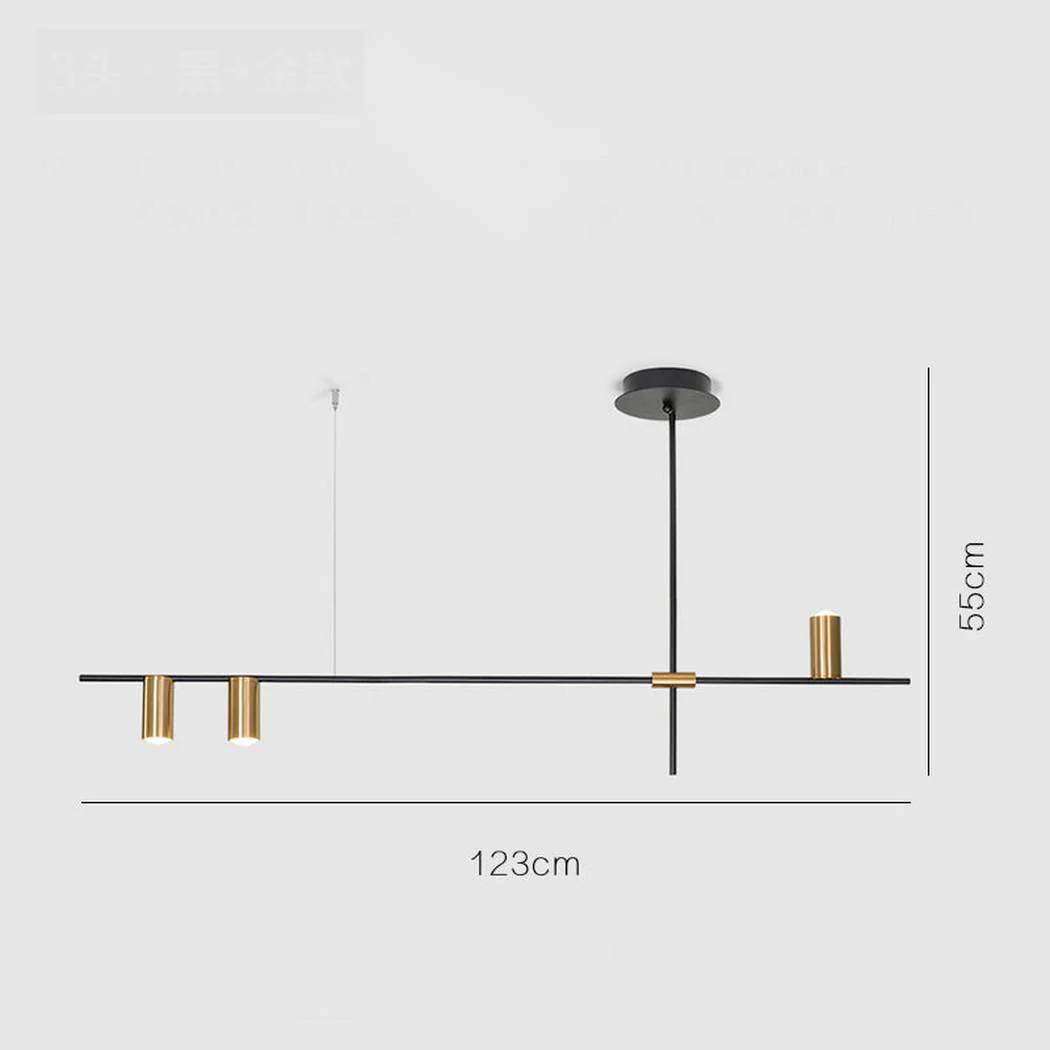 Ilili Minimalist Kitchen Island Line Pendant Light - Image 5