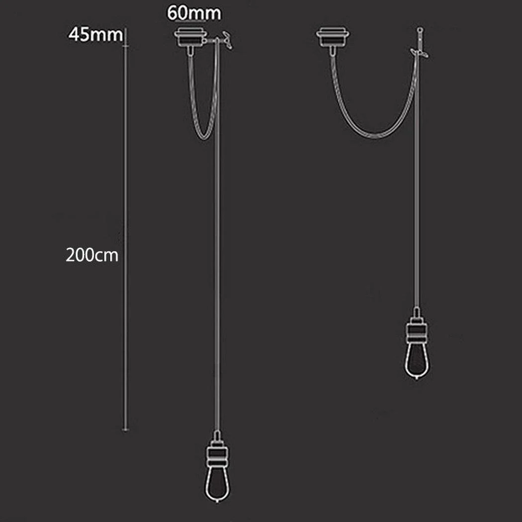 Hooked Brass Suspension Single Head Pendant Light - Image 8