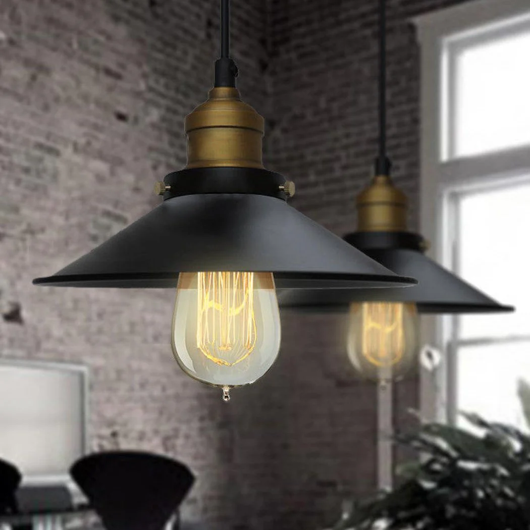 Industrial Cone Shade With Brass Fitting Pendant Light - Image 10