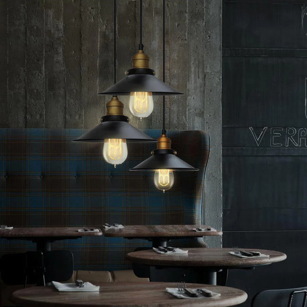 Industrial Cone Shade With Brass Fitting Pendant Light - Image 5