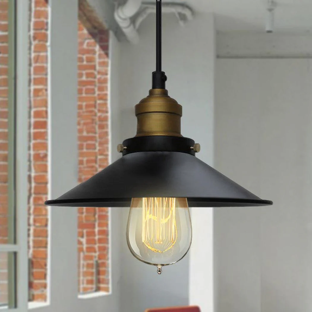 Industrial Cone Shade With Brass Fitting Pendant Light - Image 9