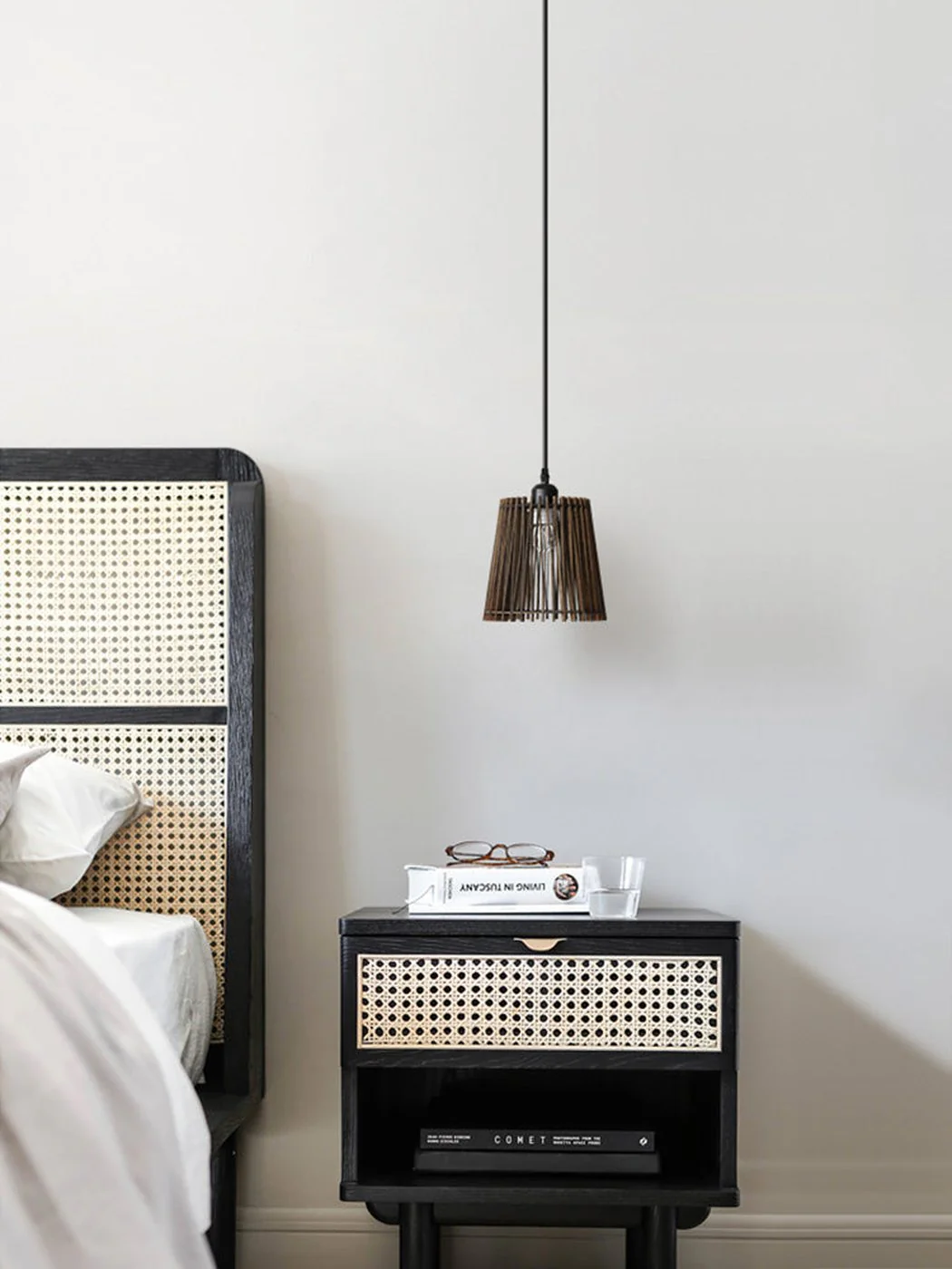 Kaho Wooden Shade Japandi Pendant Light - Image 6