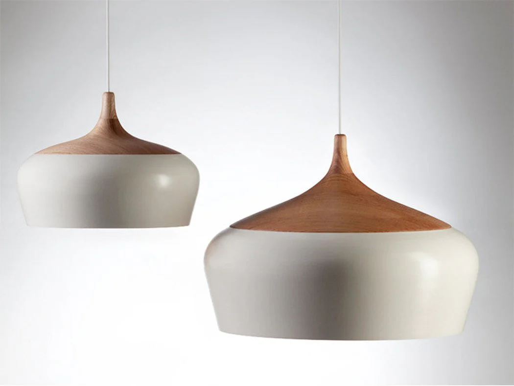 Kalmar Minimalist Wooden Scandinavian Pendant Light - Image 3