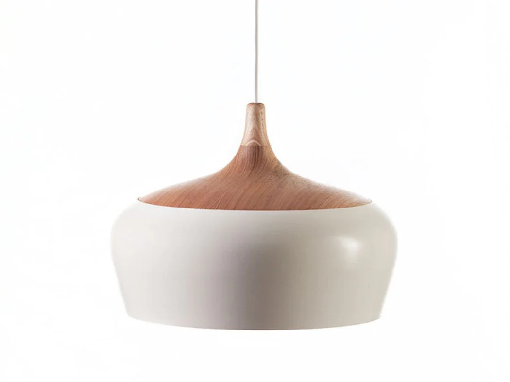 Kalmar Minimalist Wooden Scandinavian Pendant Light - Image 4