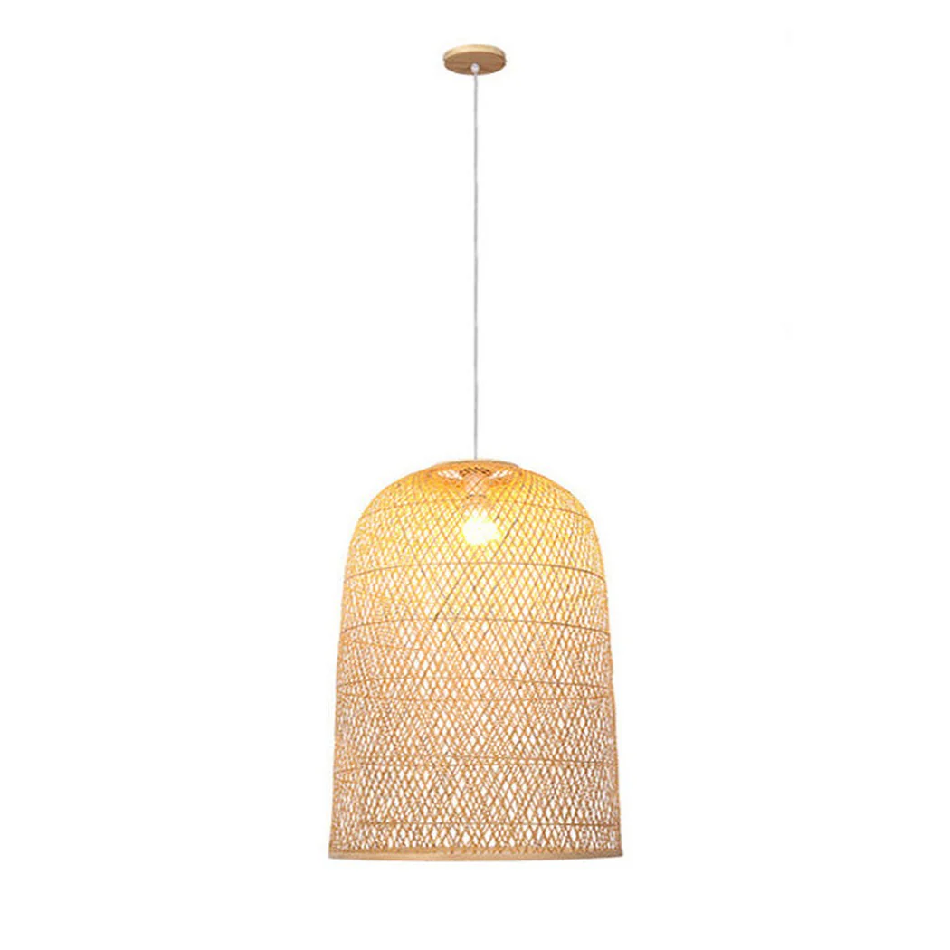 Kandang Rattan Wicker Bamboo Cage Pendant Light - Image 4