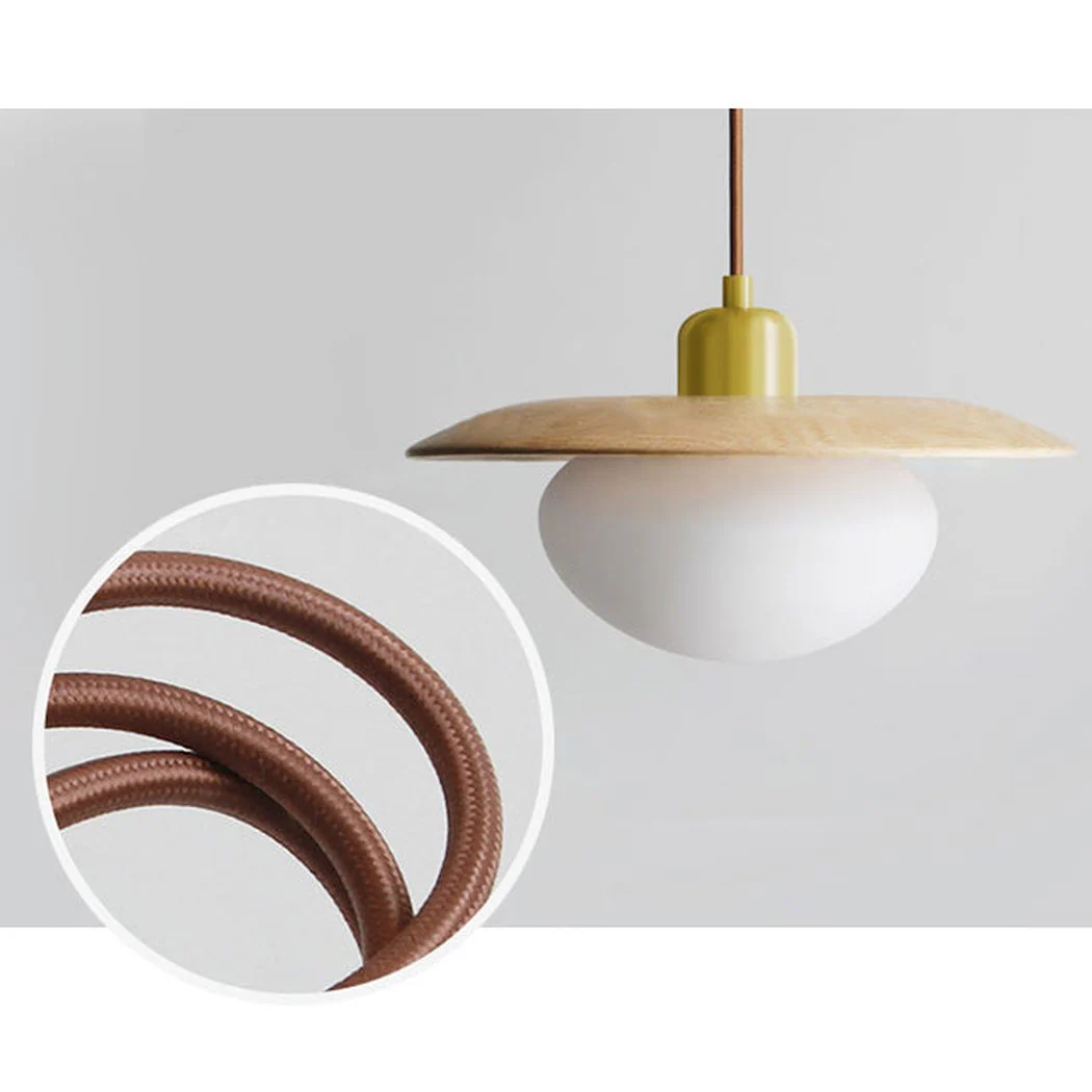 Kato Wooden Shade Japandi Pendant Light - Image 19