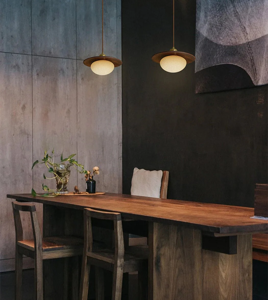 Kato Wooden Shade Japandi Pendant Light - Image 2