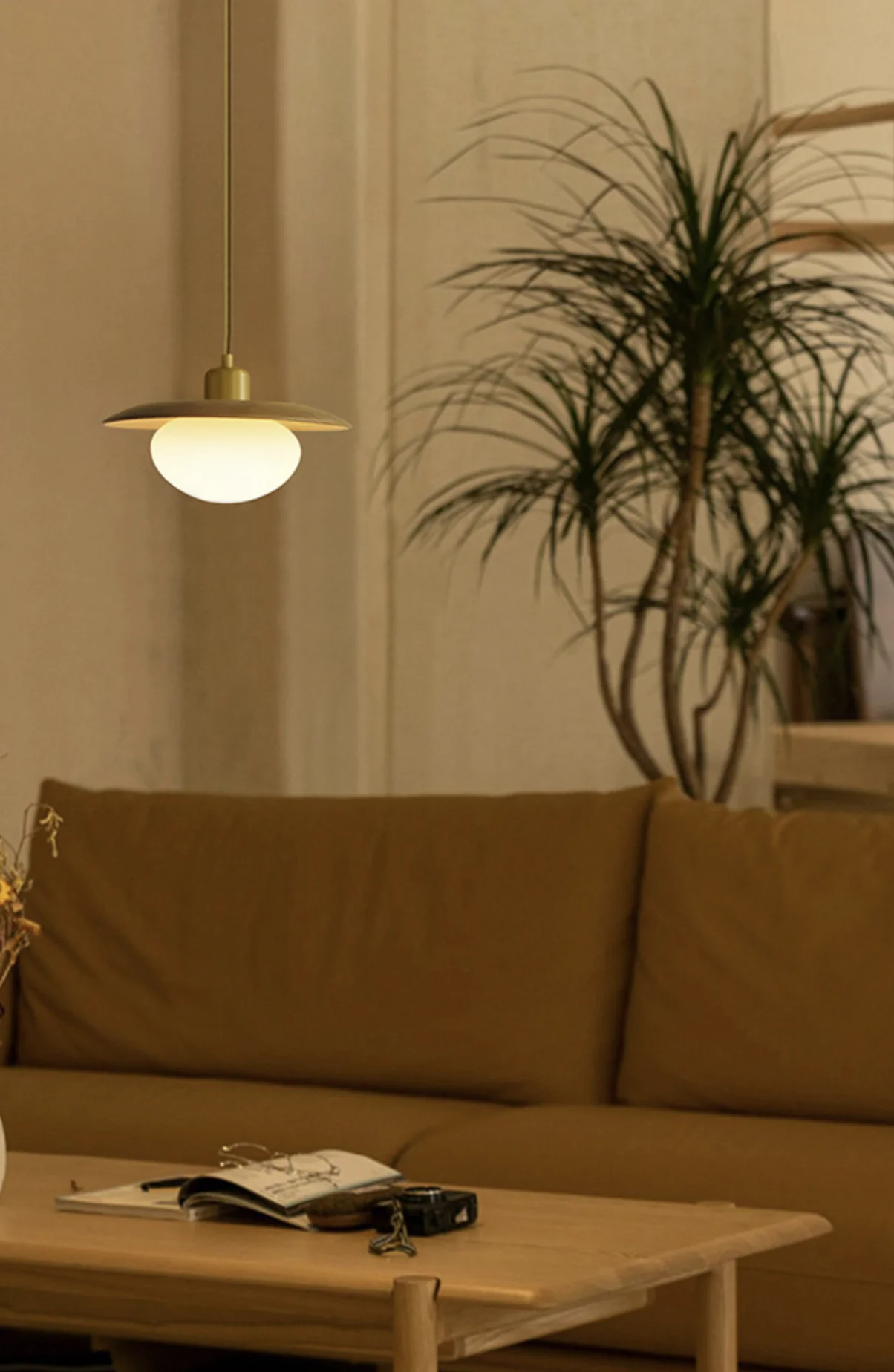 Kato Wooden Shade Japandi Pendant Light - Image 3