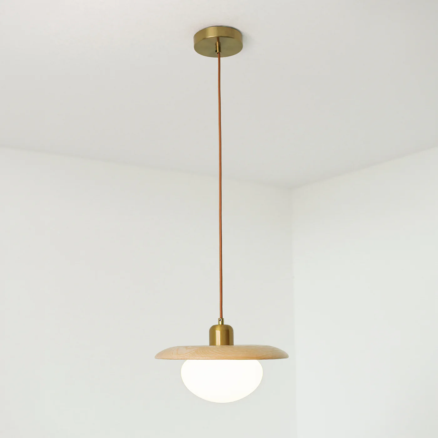 Kato Wooden Shade Japandi Pendant Light - Image 4