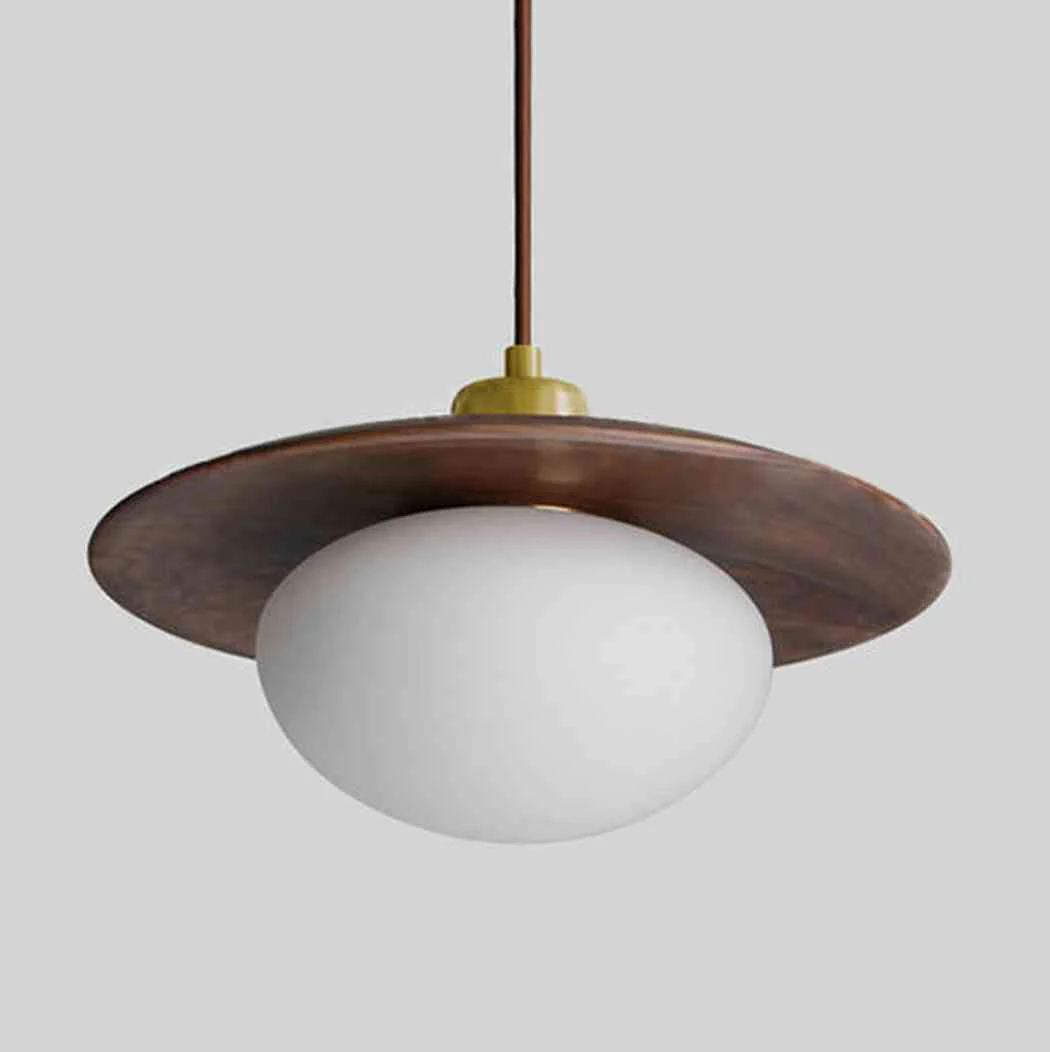 Kato Wooden Shade Japandi Pendant Light - Image 8