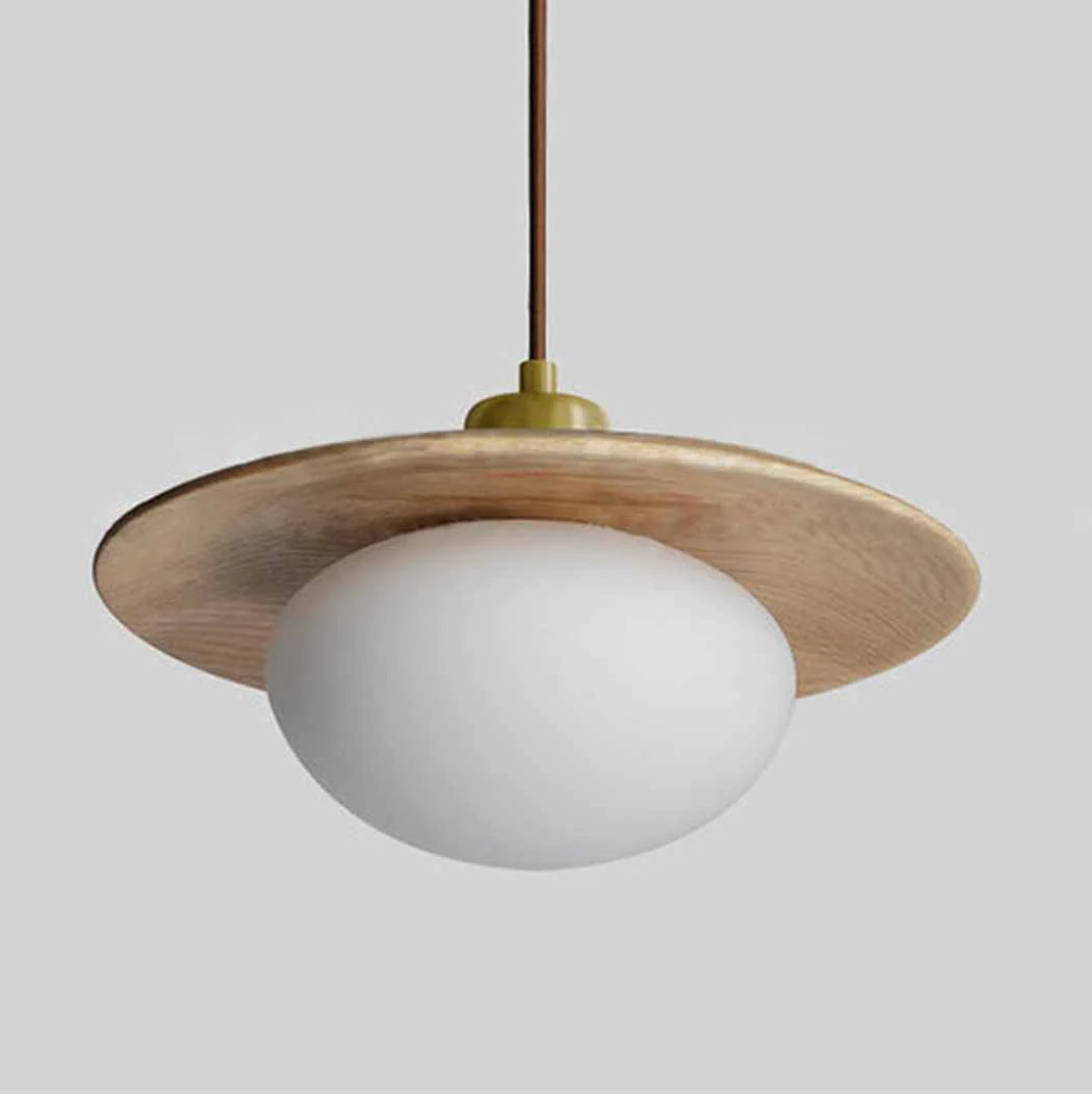 Kato Wooden Shade Japandi Pendant Light - Image 9