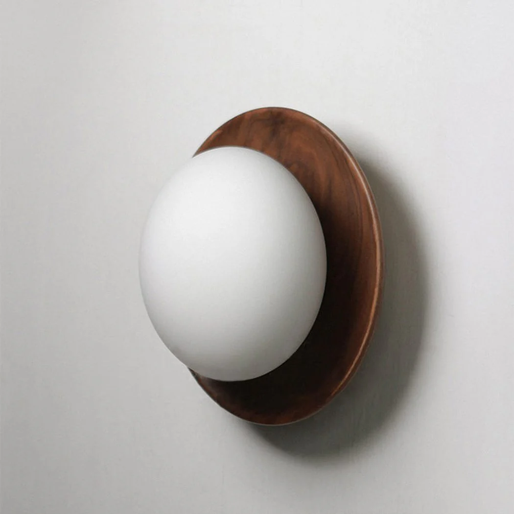 Kato Wooden Plate Japandi Wall Light