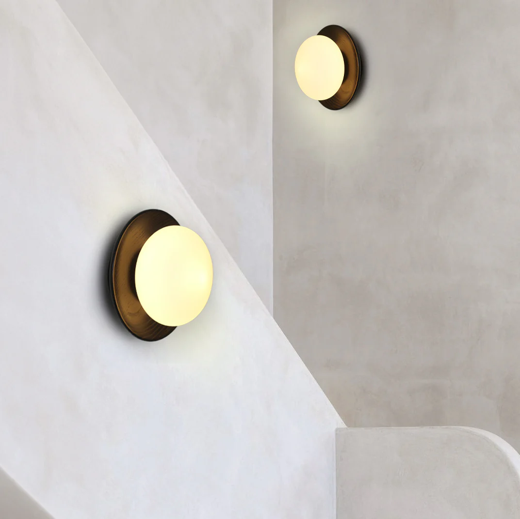 Kato Wooden Plate Japandi Wall Light - Image 14