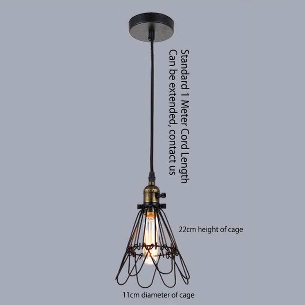 Kaye Industrial Retro Brass Fitting Pendant Light - Image 4