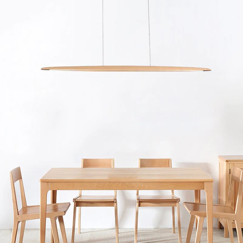 Kayu Minimalist Wood Linear Pendant Light - Image 10