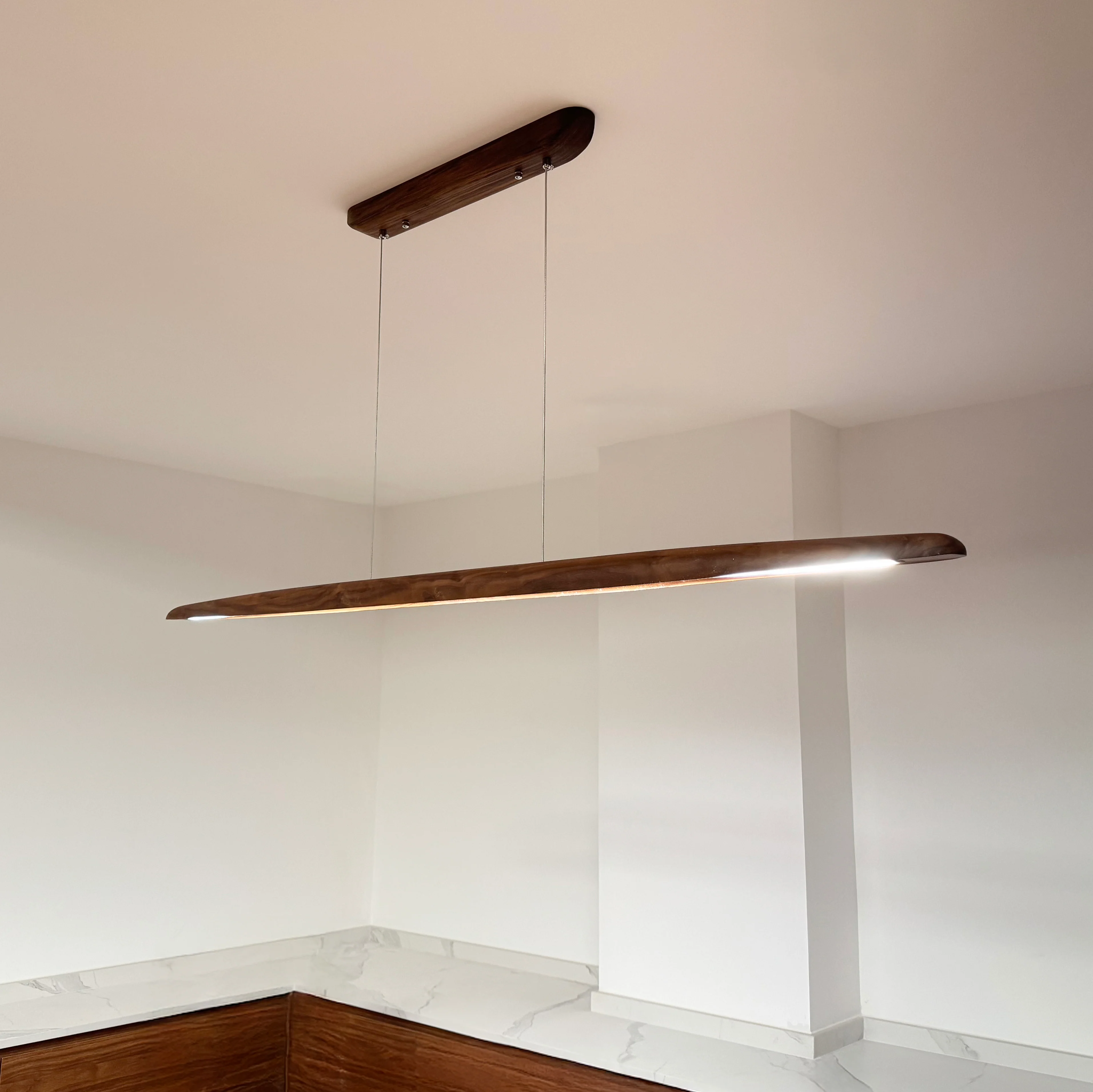 Kayu Minimalist Wood Linear Pendant Light - Image 11
