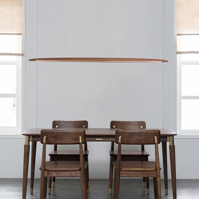 Kayu Minimalist Wood Linear Pendant Light - Image 14