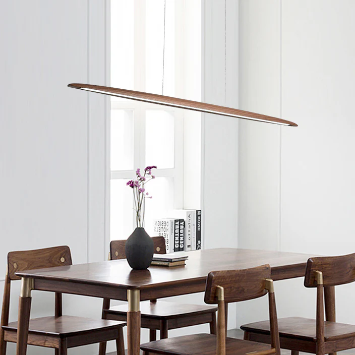 Kayu Minimalist Wood Linear Pendant Light - Image 2