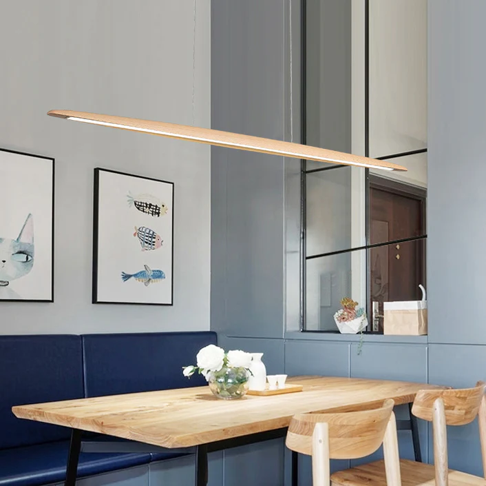Kayu Minimalist Wood Linear Pendant Light - Image 20