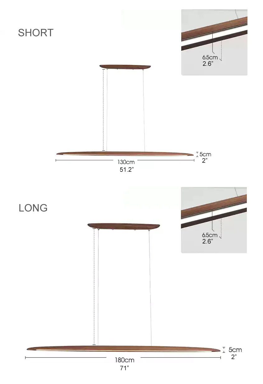 Kayu Minimalist Wood Linear Pendant Light - Image 21