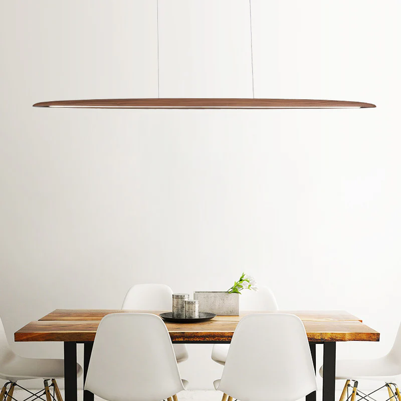 Kayu Minimalist Wood Linear Pendant Light - Image 3