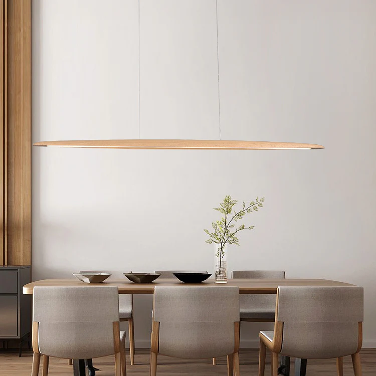 Kayu Minimalist Wood Linear Pendant Light - Image 6