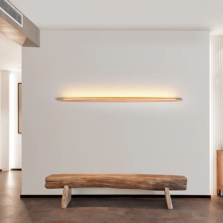 Kayu Minimalist Wood Linear Wall Light - Image 11