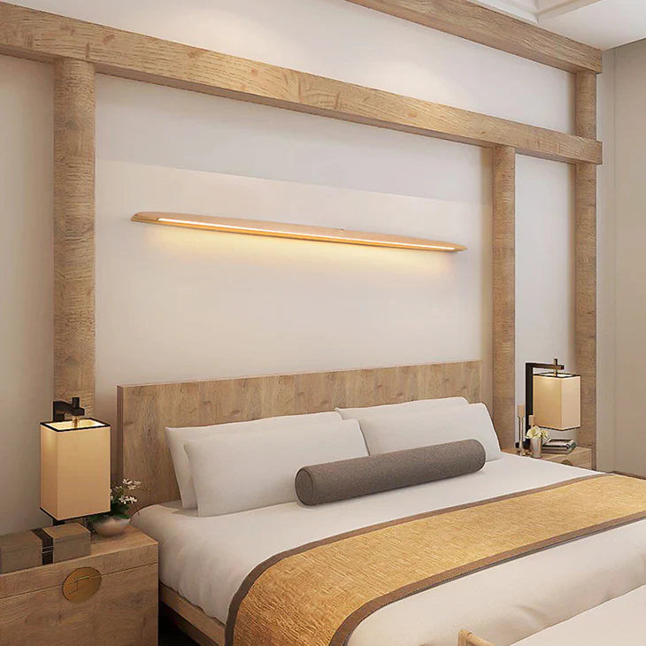 Kayu Minimalist Wood Linear Wall Light - Image 16