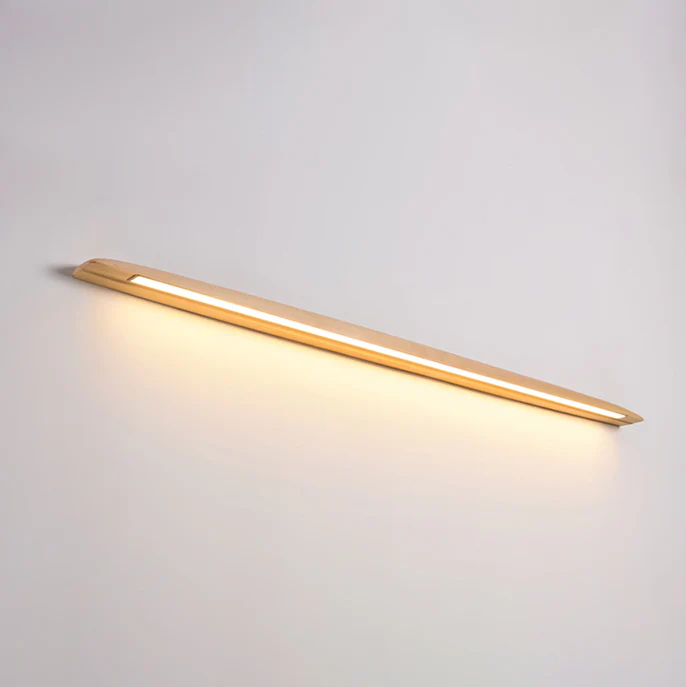 Kayu Minimalist Wood Linear Wall Light - Image 2