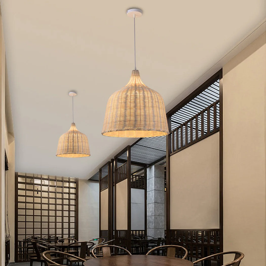 La playa rattan bamboo weave pendant light - Image 13