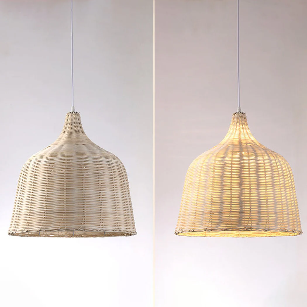 La playa rattan bamboo weave pendant light - Image 15