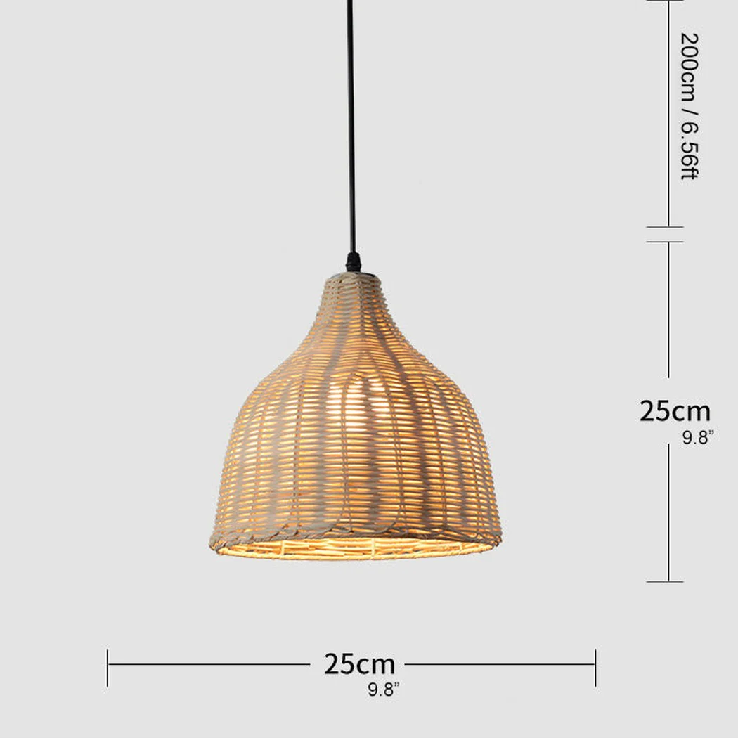 La playa rattan bamboo weave pendant light - Image 5