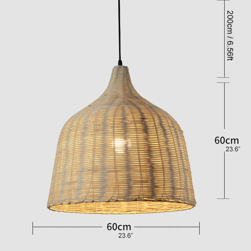 La playa rattan bamboo weave pendant light - Image 8