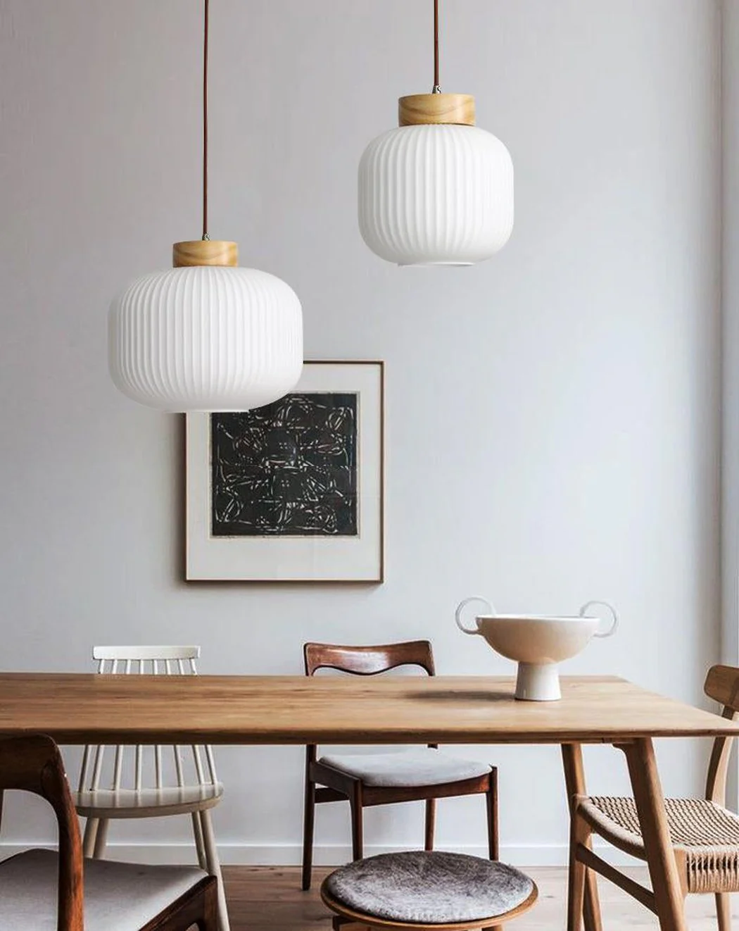 Lampions Wood Scandi Pendant Light - Image 15