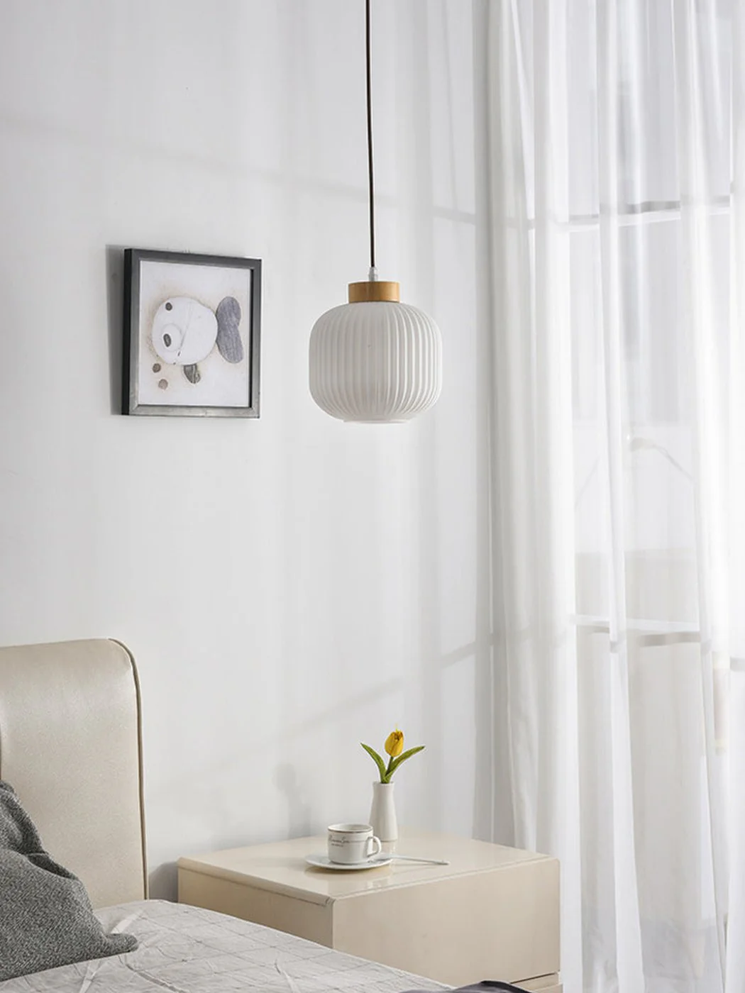 Lampions Wood Scandi Pendant Light - Image 4