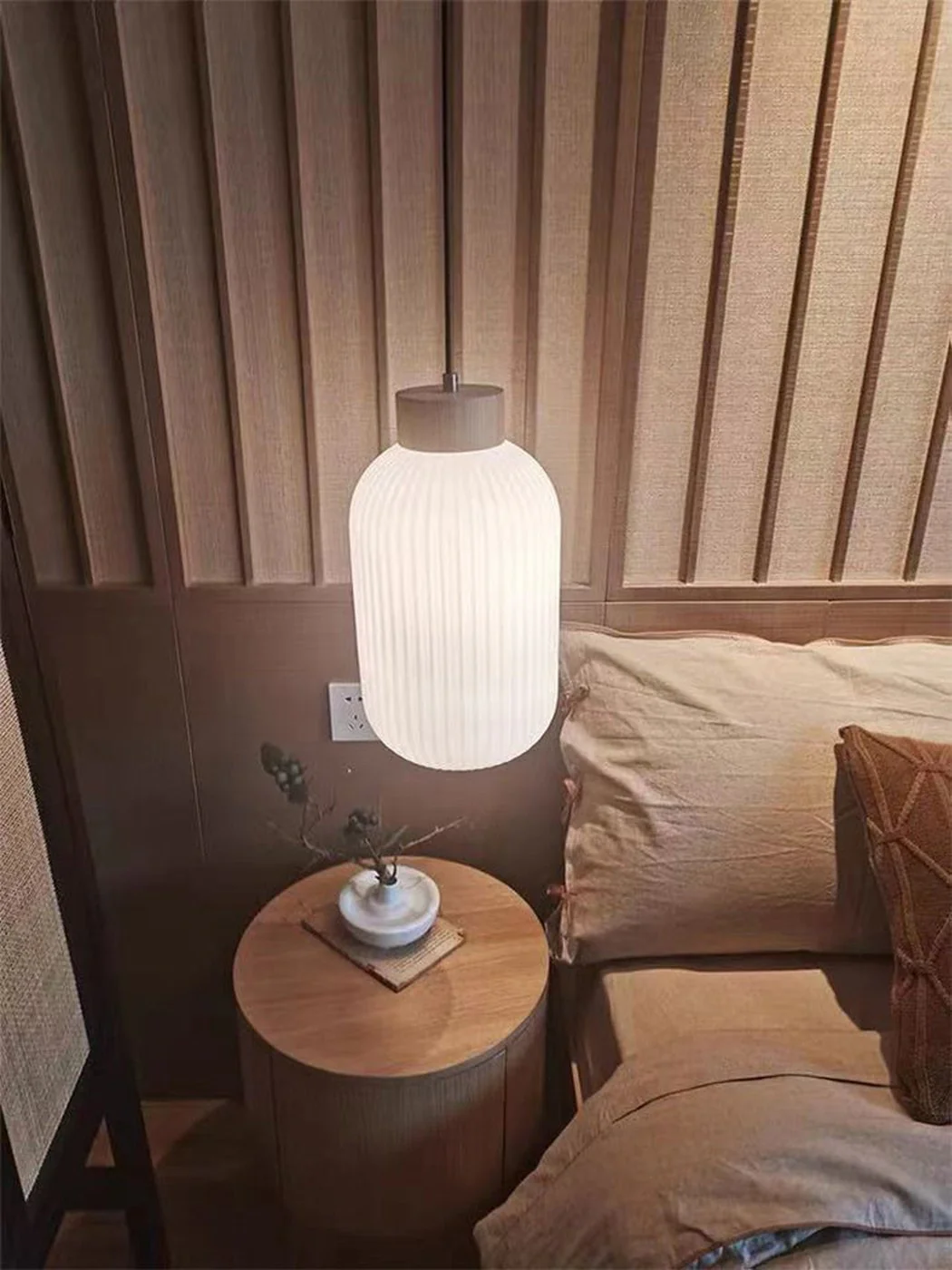 Lampions Wood Scandi Pendant Light - Image 9
