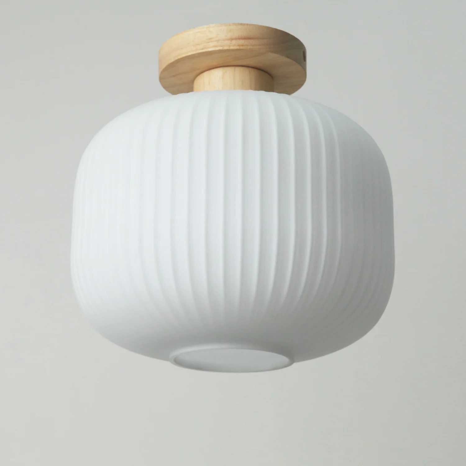 Lampions Paper Lantern Japandi Fixed Glass Ceiling Light - Image 6