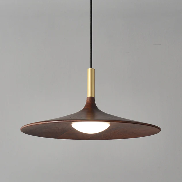 Ligno Walnut Wood Pendant Light