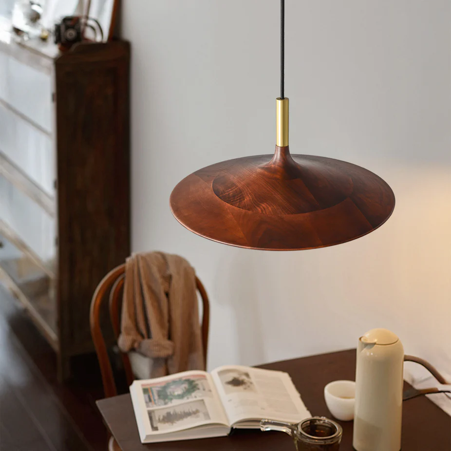 Ligno Walnut Wood Pendant Light - Image 2