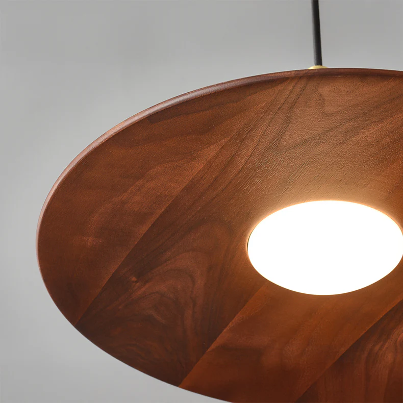Ligno Walnut Wood Pendant Light - Image 4